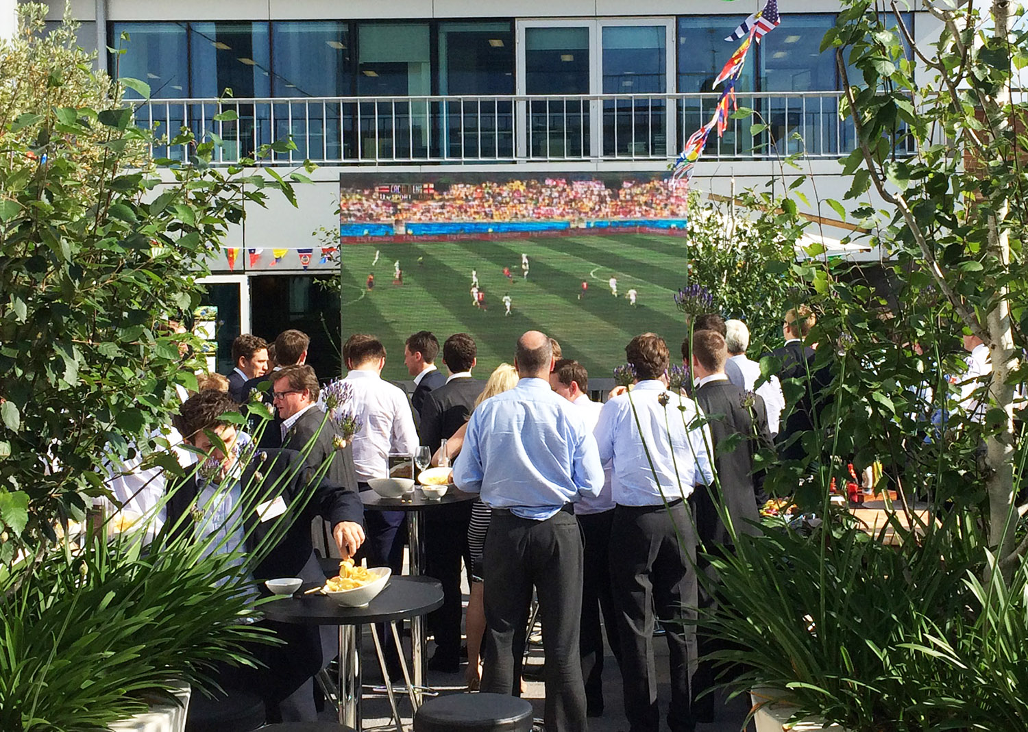 Outdoor LED TV for Champagne Terrace at Selfridges London